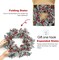 Artificial Christmas Wreath 20 Inch Christmas Wreaths for Front Door Winter Wreath with Red Holly Berries Pine Cones for Front Doors Xmas Winter Holiday Indoor and Outdoor